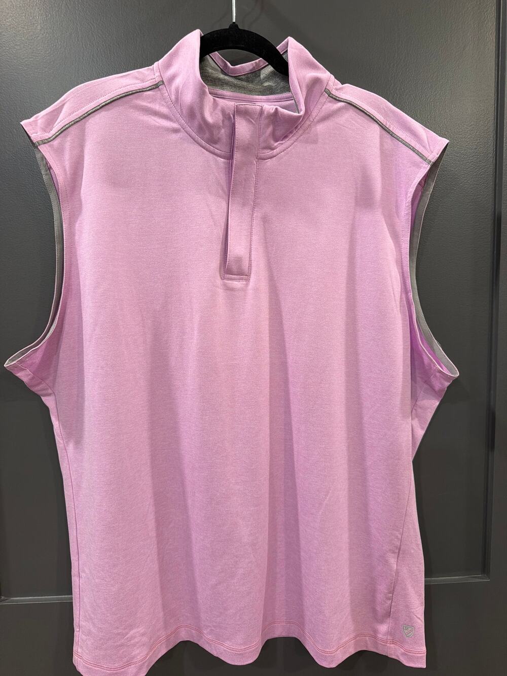 Daniel Cremieux Performance Quarter-Zip Vest in pink